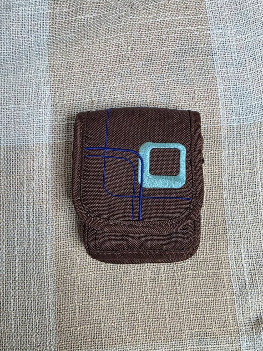 y2k Millennialcore Nostalgiacore McBling Brown, Blue Digital Camera Belt Bag